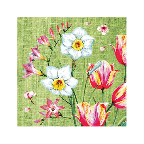 50 Servietten, 3-lagig 1/4-Falz 25 cm x 25 cm "Florentina" von PAPSTAR