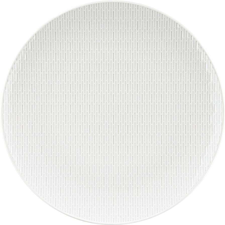 Bauscher Teller aus der Kollektion scope, flach, coup, relief, 32 cm, aus Porzellan