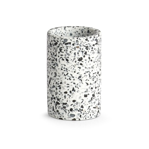 Zahnputzbecher "Terrazzo", Polyresin. Ø: 70 mm. Höhe: 106 mm.