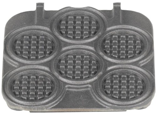NEUMÄRKER Waffel-Taler Backplattensatz für Backsystem unbeschichteter Grauguss