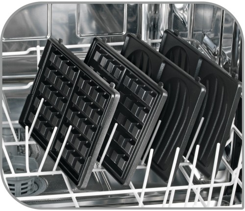 Tefal Snack Collection 4-er Set SW854D [Kombigerät; inklusive 4 antihaftbeschichter Plattensets (spülmaschinengeeignet) für Snacks;