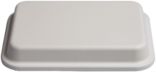 Eurocloche Kunststoff grau 28,3 x 20,2 cm, Höhe 3,6 cm Temperaturbeständig +160 C