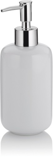 KELA Seifenspender Isabella Keramik weiß 18,0cm 7,5cmØ 400,0ml