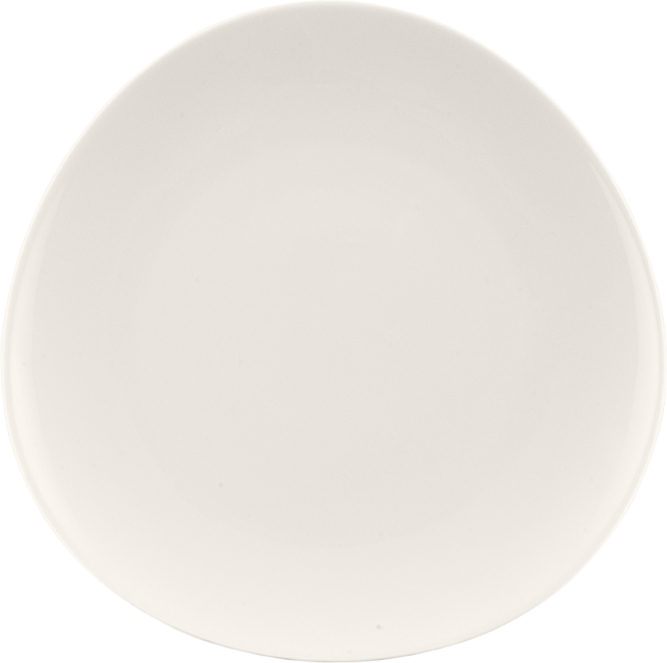 Bauscher Teller aus der Kollektion purity specials, tief, coup, asymmetrisch, 24 cm, aus Porzellan