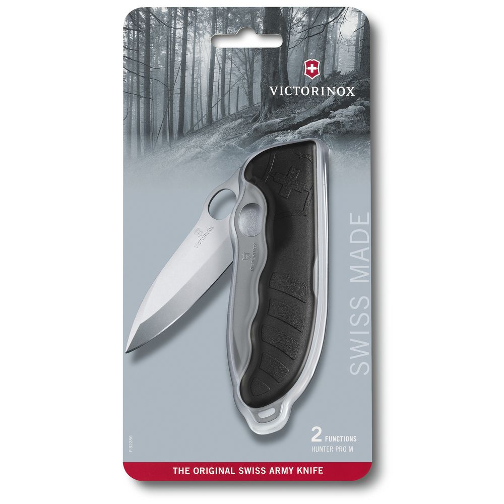 Victorinox Hunter Pro Taschenmesser M, inkl. Öse, schwarz, in Blister