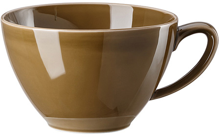 Mesh Colours Walnut (braun) von Rosenthal, Cafe au Lait-Obertasse, aus Porzellan