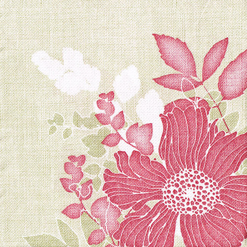 50 Servietten "ROYAL Collection" 1/4-Falz 40 cm x 40 cm fuchsia "Annabel" von PAPSTAR