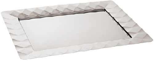 Sambonet Malia Edelstahl/Relief Tablett 48x38 cm