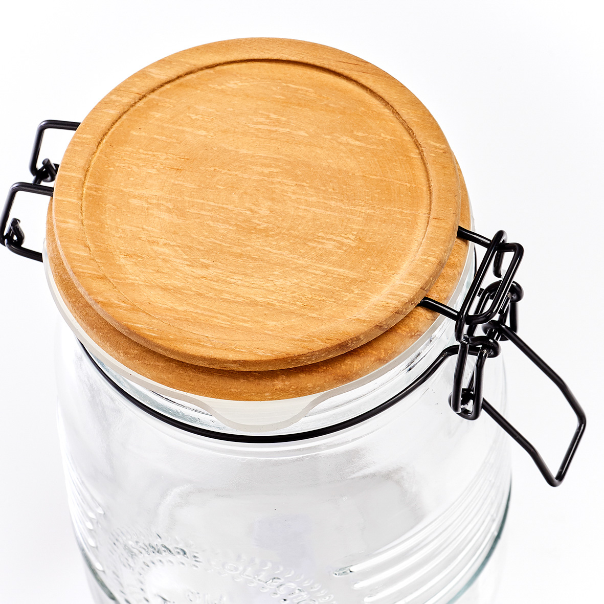 Vorratsglas, Glas; Metall; Holz, Ø10,8x17,5 cm. Farbe: transparent. Fassungsvermögen: 1000 ml. Mit diesem Vorratsglas der Old fashioned-Serie