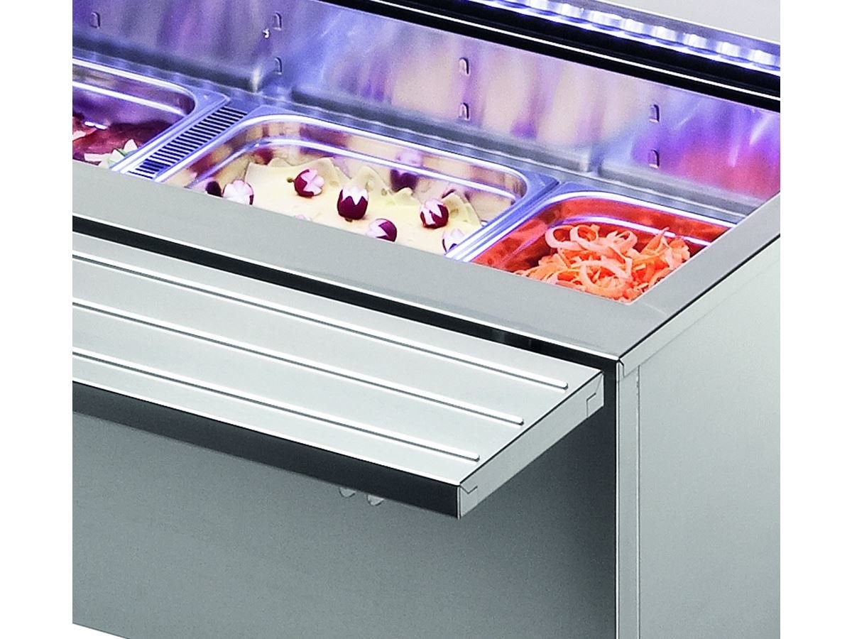 Nordcap Salatbar ISOLA 8 M INOX UM, für GN 1/1, steckerfertig, Umluftkühlung