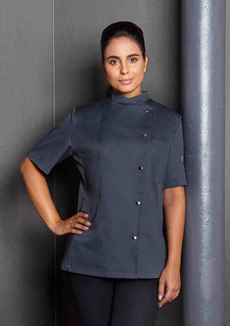 Damenkochjacke Greta , GR. 56 , Farbe: anthrazit , von Karlowsky