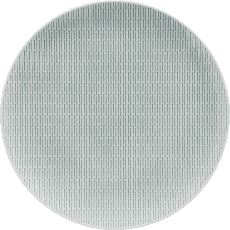 Bauscher Teller aus der Kollektion scope glow sea, flach, coup, relief, 26 cm, aus Porzellan