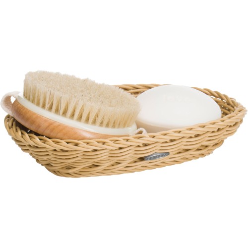 Westmark Tischkorb oval, 21 x 15 x 3,5 cm, hellbeige