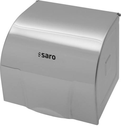 SARO Toilettenpapierhalter Modell SPH - Material: Edelstahl - Für eine handelsübliche Rolle, Haushalts-Toilettenpapier - Robuste