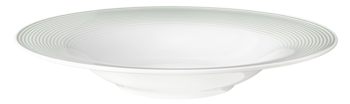 Seltmann Teller tief 23 cm, Form: Blues, Dekor: 57720 Salbeigrün