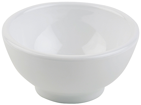 Schale -PURE- Ø 13 cm, H: 6,5 cm Melamin, weiß, 0,3 Liter spülmaschinengeeignet stapelbar nicht mikrowellengeeignet keine