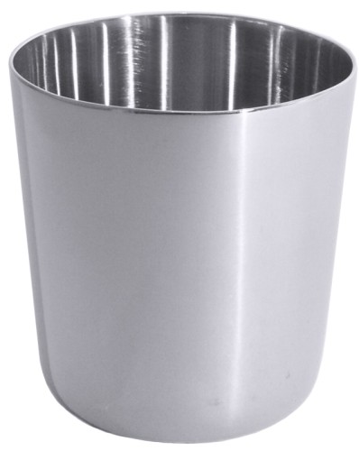 Puddingform aus Edelstahl 18/10, matt gebürstet, gerade auslaufender Rand, mit extra starker Bodenrundung, Materialstärke: 0,8 mm,