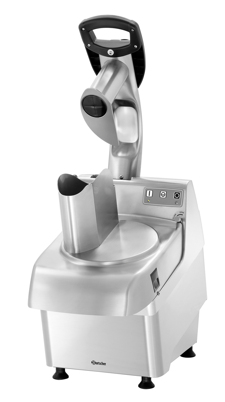 Bartscher Gemüseschneider GMS580 | Inklusive: 1Auswurfscheibe ,1 Schneidscheibe E2-580 | Maße:28 x 49 x 53,0 cm. Gewicht: 18,3 kg