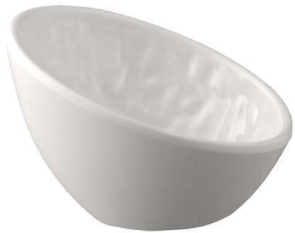 Schale, rund -TAO- 10,5 x 10 cm, H: 6,5 / 3 cm Melamin, weiß, Steinoptik 0,07 Liter spülmaschinengeeignet stapelbar nicht