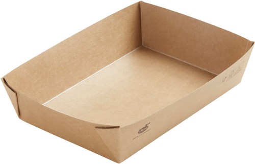 Duni Viking Brick Box 1100 ml Braun ungeteilt, 300 Stk/Krt (1 x 300 Stk)