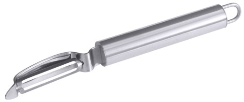 Pendelschäler DeLuxe Serie POLARIS, mit Griff aus Edelstahl 18/10, mit beweglicher Klinge aus Edelstahl 18/0 Länge: 20 cm, Klingenlänge: 4