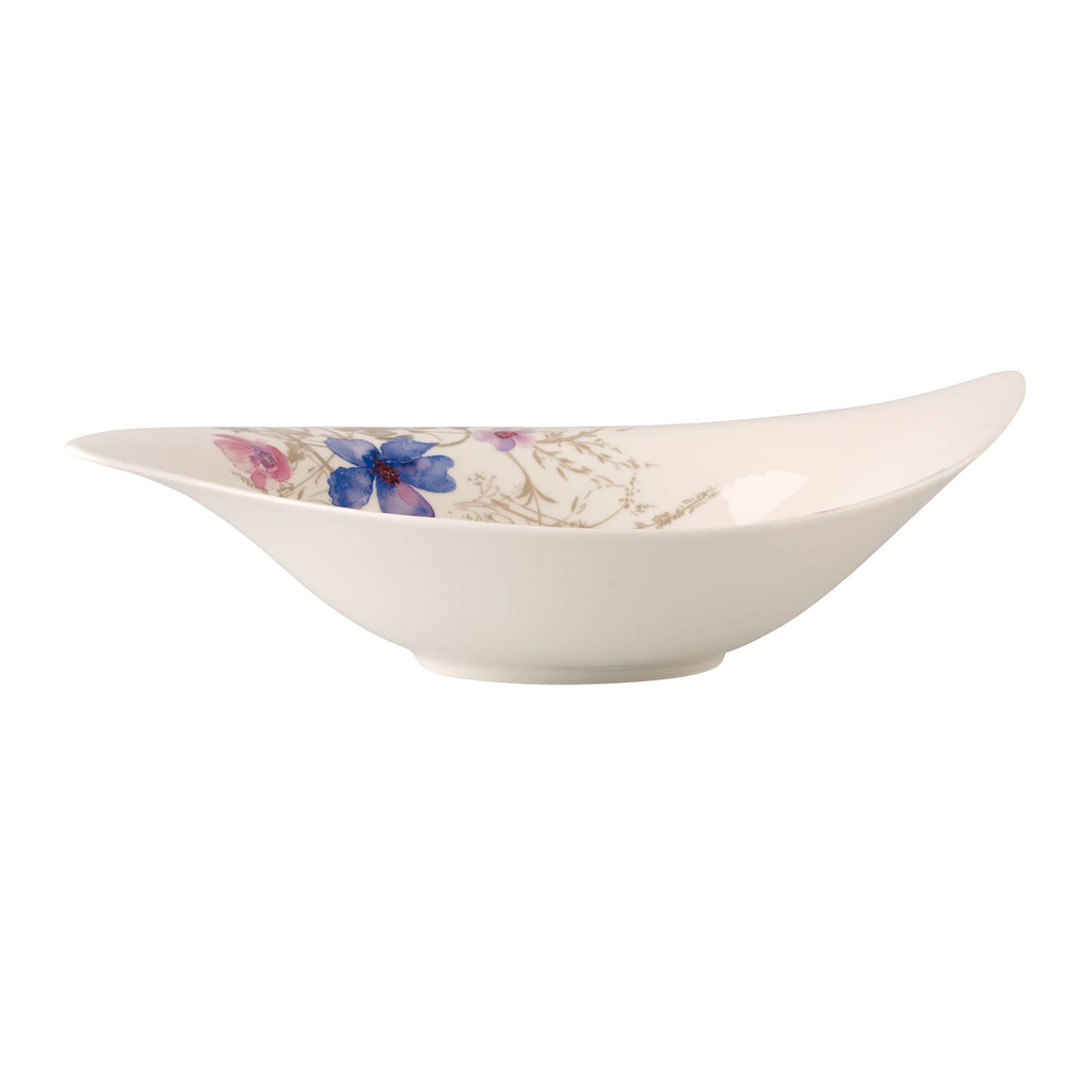 Villeroy und Boch Salatschüssel - Maße: 45,5 x 29 x 14,5 cm / Ser.: Mariefleur Gris Serve & Salad