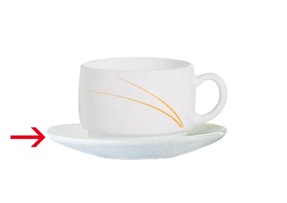 Kaffeeuntertasse Ø: 14 cm, aus Hartglas Toronto Passion ARCOPAL