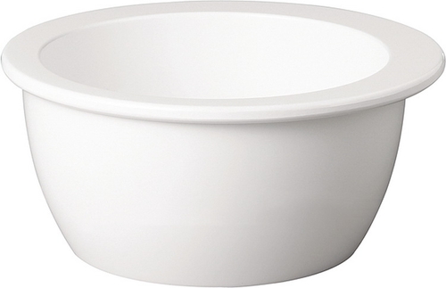 Schale, rund -APART- Ø 6,5 cm, H: 3 cm Melamin, weiß, 0,045 Liter spülmaschinengeeignet stapelbar nicht mikrowellengeeignet