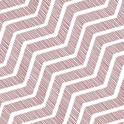 PAPSTAR Tissue-Serviette "Wavy" 3-lagig 1/4 Falz, 33x33 cm, Farbe: Rot, 30 Stück zertifiziert nach dem Nordic Eco Label "Svanen"