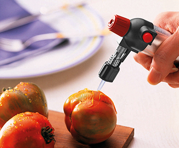 Bartscher Flambierbrenner 1300FG | Nicht imLieferumfang enthalten: Befüllung | Maße: 9,5 x 7x 16,5 cm. Gewicht: 0,15 kg