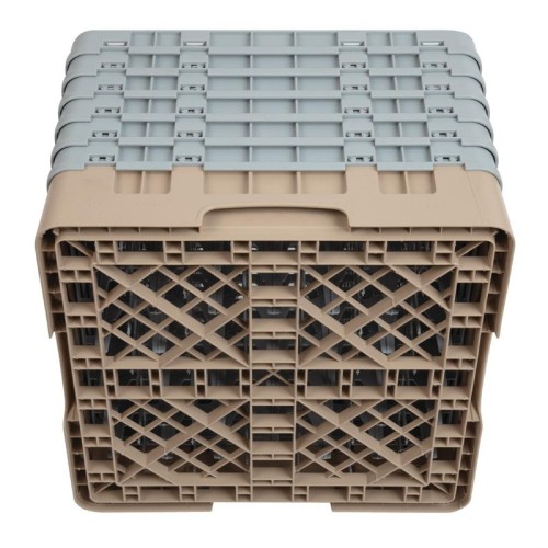 Cambro Gläserspülkorb beige mit 49 Fächern max Glashöhe 29,8cm. Dieser Gläserspülkorb bietet optimalen Schutz für Ihre