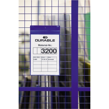 DURABLE Sichttasche Neodym DIN A4 hoch Polypropylen blau 10 St./Pack.