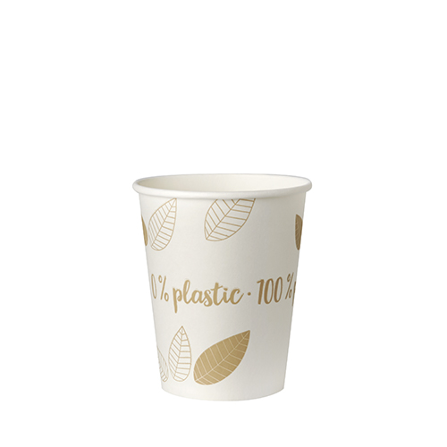 50 Trinkbecher, Pappe "pure" 0,2 l Ø 8 cm · 9,2 cm "ZERO" von PAPSTAR