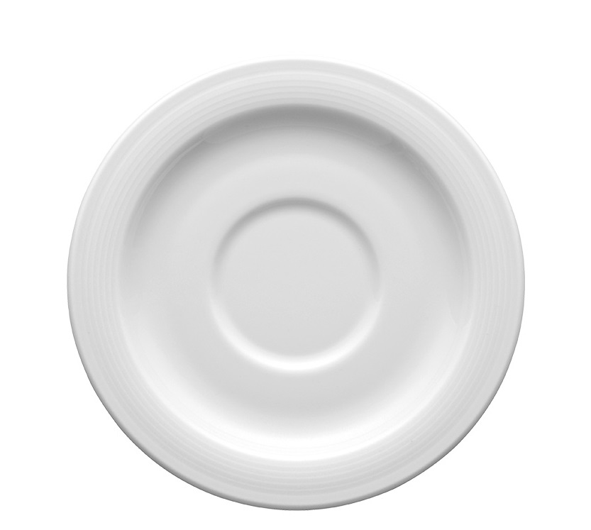 Kaffeeuntertasse mit breiter Fahne, Form Thomas New Trend - uni weiss.