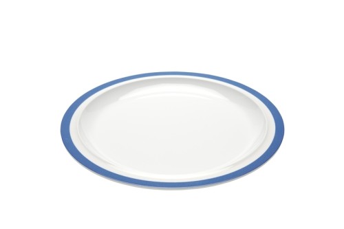 Ornamin Teller flach 504 Rand blau Ø 26cm