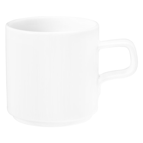 Seltmann Becher mit Henkel 0,28 l, rund, Form: Good Mood, weiss, hohe Kantenschlagfestigkeit, Made in Germany