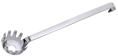Spaghettiheber, fugenlos aus Edelstahl 18/10, hochglänzend, mit seidenmatt poliertem Stiel (Materialstärke: 3 mm), extra schwere