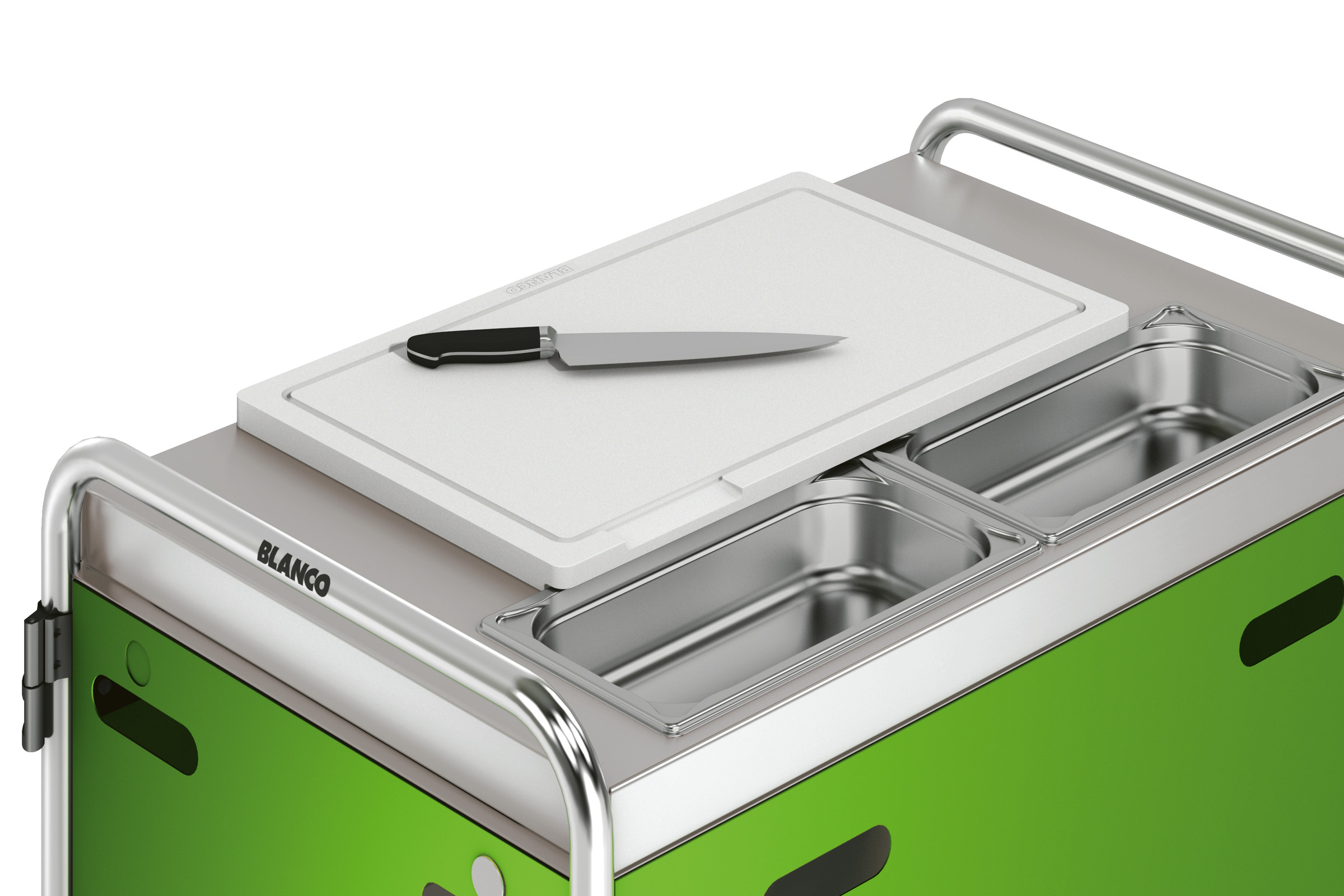 BLANCO Schneidbrett Kunststoff 1/1 mit Saftrinne, Größe: GN 1/1 spülmaschinenfest