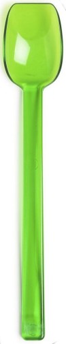 Roltex Löffel aus Copolyester mit flacher Kante, in transparentem grün