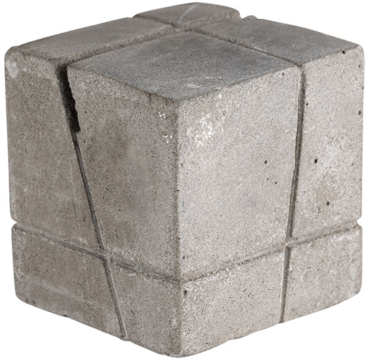 Kartenhalter, 4er Set 3 x 3 cm, H: 3 cm Beton inklusive 30 Beschriftungskarten 10 x 8 cm (15x weiß und 15x schwarz) nicht