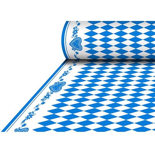 Tischdecke, stoffähnlich, Airlaid 25 m x 1,18 m "Bayrisch Blau" von PAPSTAR