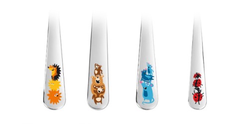 Kinderbesteck BAMBINI, lustige Tiere, 4 St.