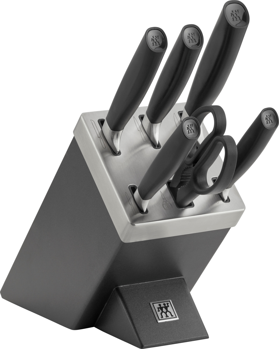 Messerblockset mit KiS Technologie, 7-tlg, Schwarz, Anthrazit, Serie: All * Star. Marke: ZWILLING