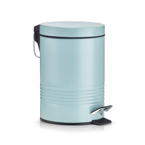 Treteimer, Metall pulverbeschichtet; PP, Ø16,5x24,5 cm. Farbe: mint. Modern und praktisch zugleich! Bringen Sie mit unserem Treteimer aus