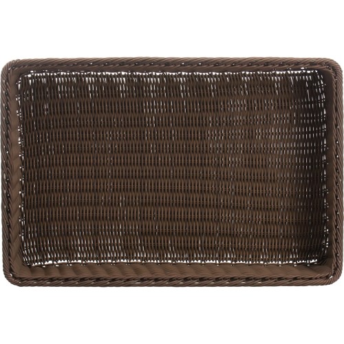 Westmark Korb rechteckig mit Metallrahmen, 60 x 40 x 13 cm, braun