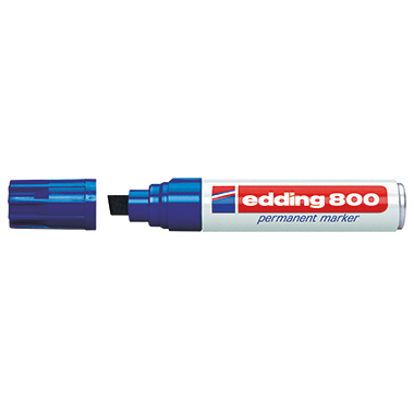 edding Permanentmarker 800 4-12mm blau Keilspitze nachfüllbar
