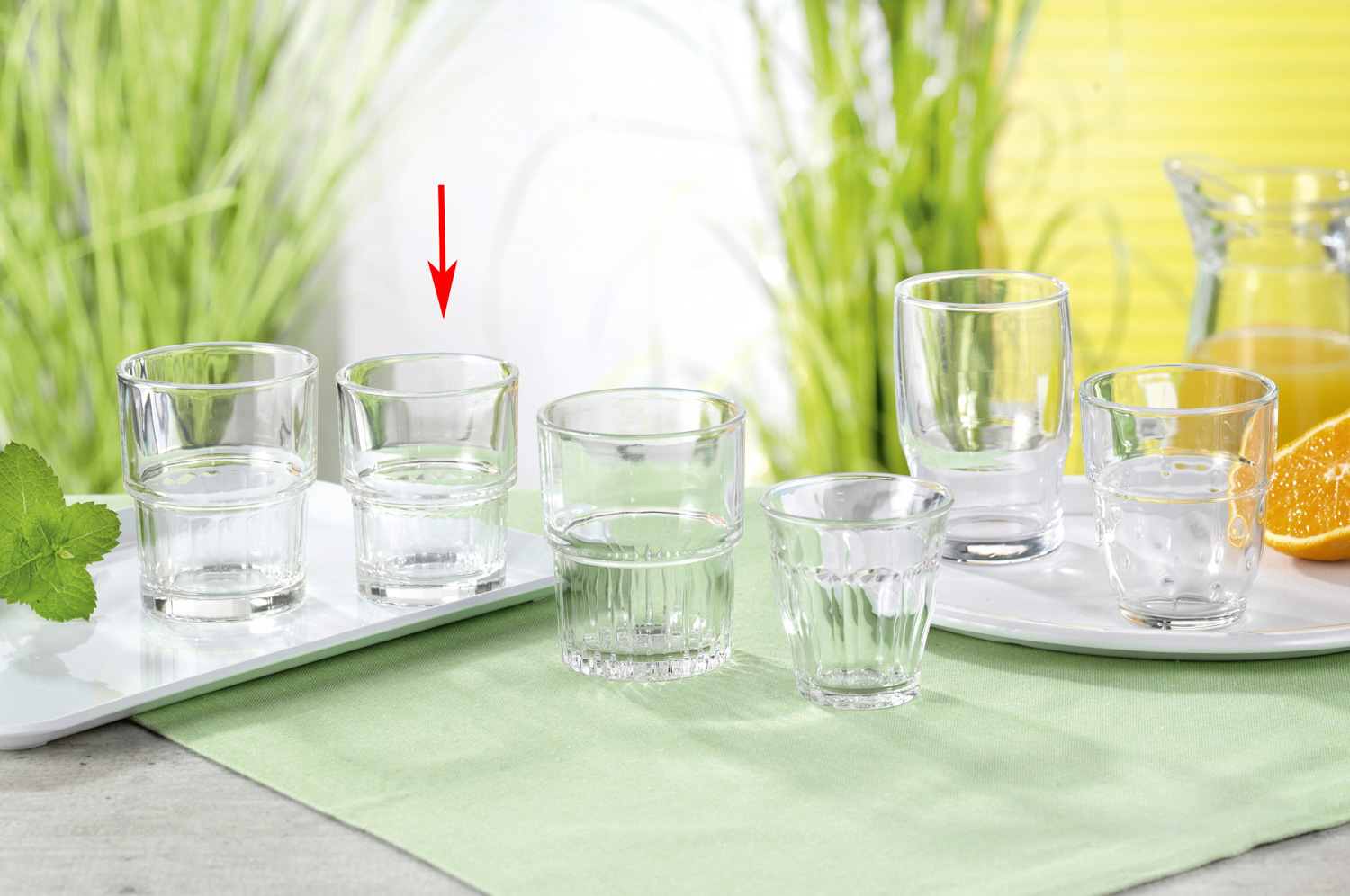 Becherglas LYON, Inhalt: 0,16 Liter, Höhe: 79mm, stapelbar