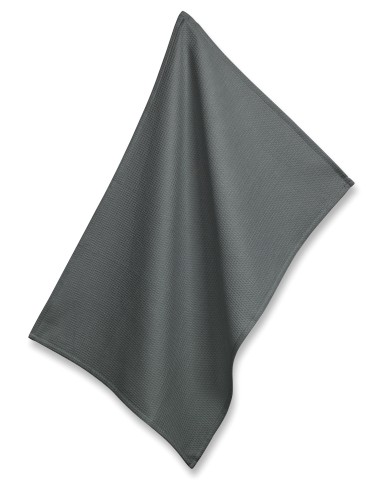 KELA Geschirrtuch Waffel Tia 100%Baumwolle graphitgrau 70,0x50,0cm