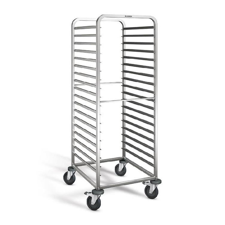 BLANCO RWR 161 Regal-/Abräumwagen, für 18 GN-Tabletts 2/1 oder 36 GN 1/1, L x B x H: 66 x 74,5 x 1,63 m