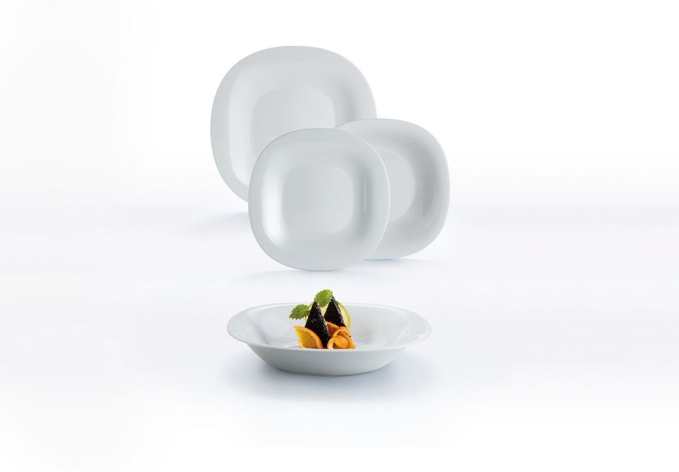 DIWALI Teller flach, Durchmesser: 27 cm, Farbe: Grau / Granit, von Arcoroc.